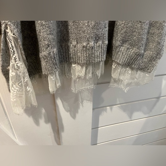 Michael Studio Collection for Addition Elle Knit Sweater with Lace details - Picture 4 of 7